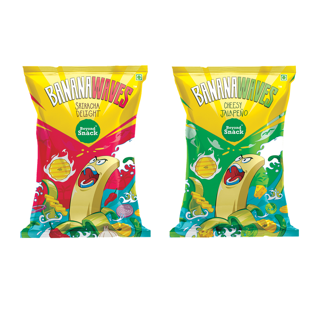 Beyond Snack Banana Waves Combo Pack Sriracha Delight (65gX2 Packs