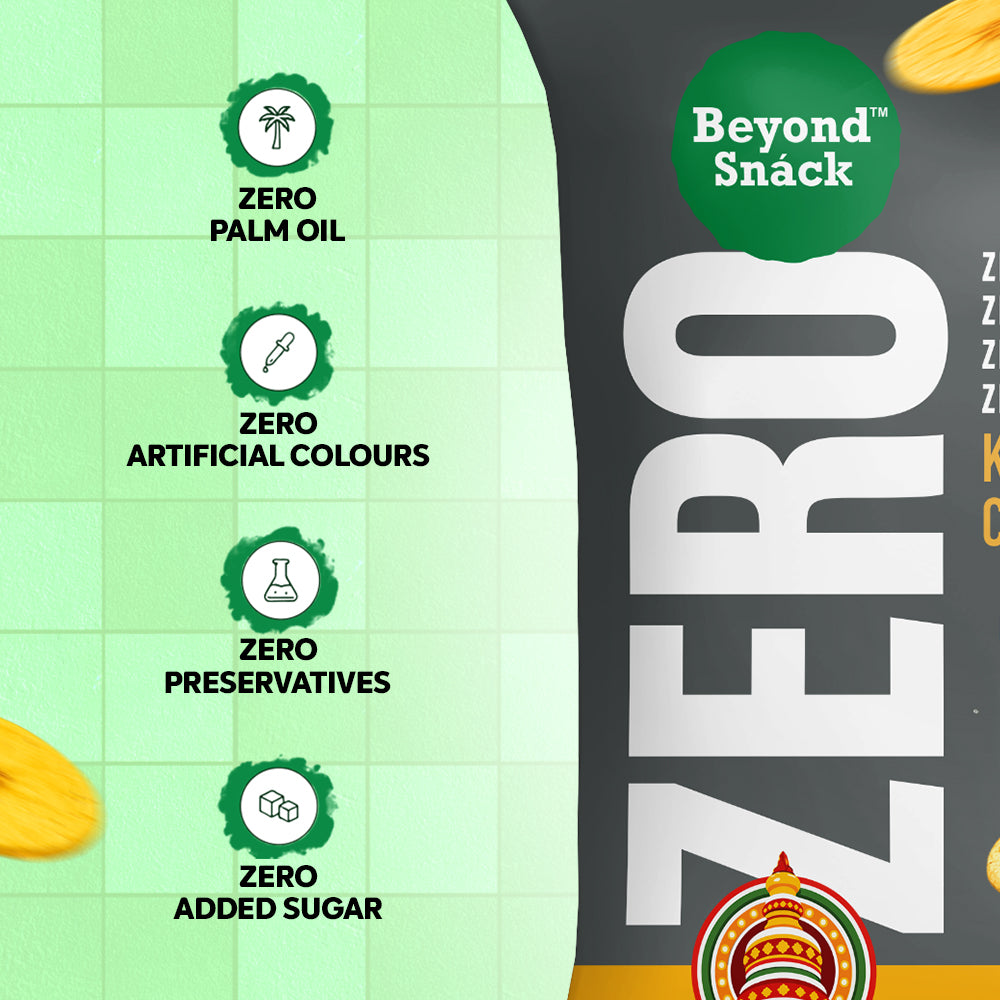ZERO Kerala Banana Chips - Salt & Black Pepper