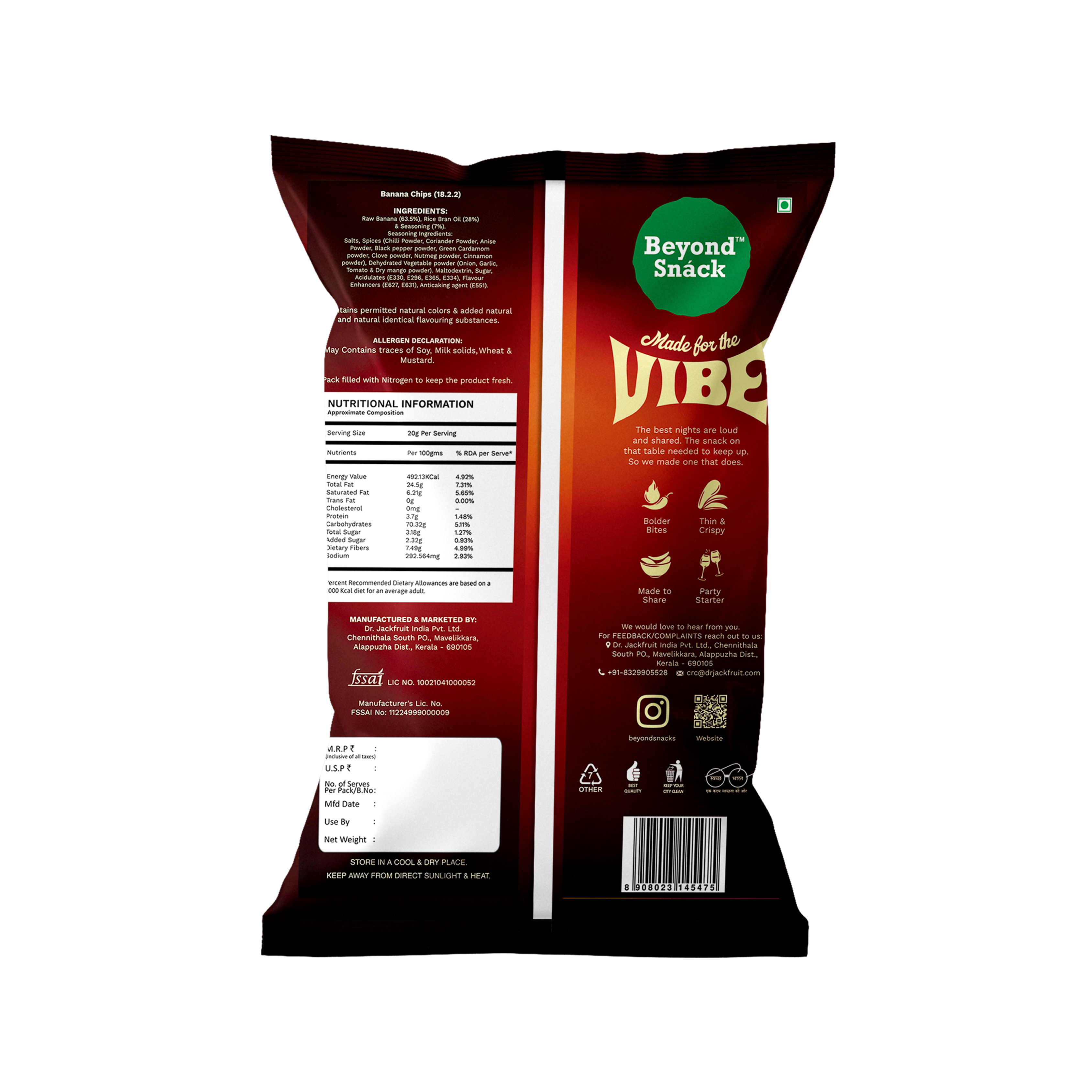 Beyond Snack VIBE – Masala Mingle Banana Chips