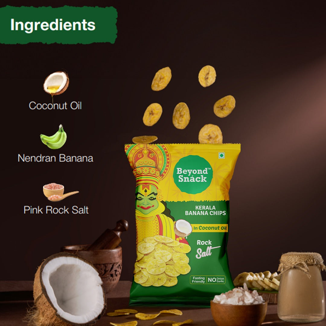 Banana Chips in Coconut Oil and Rock Salt
