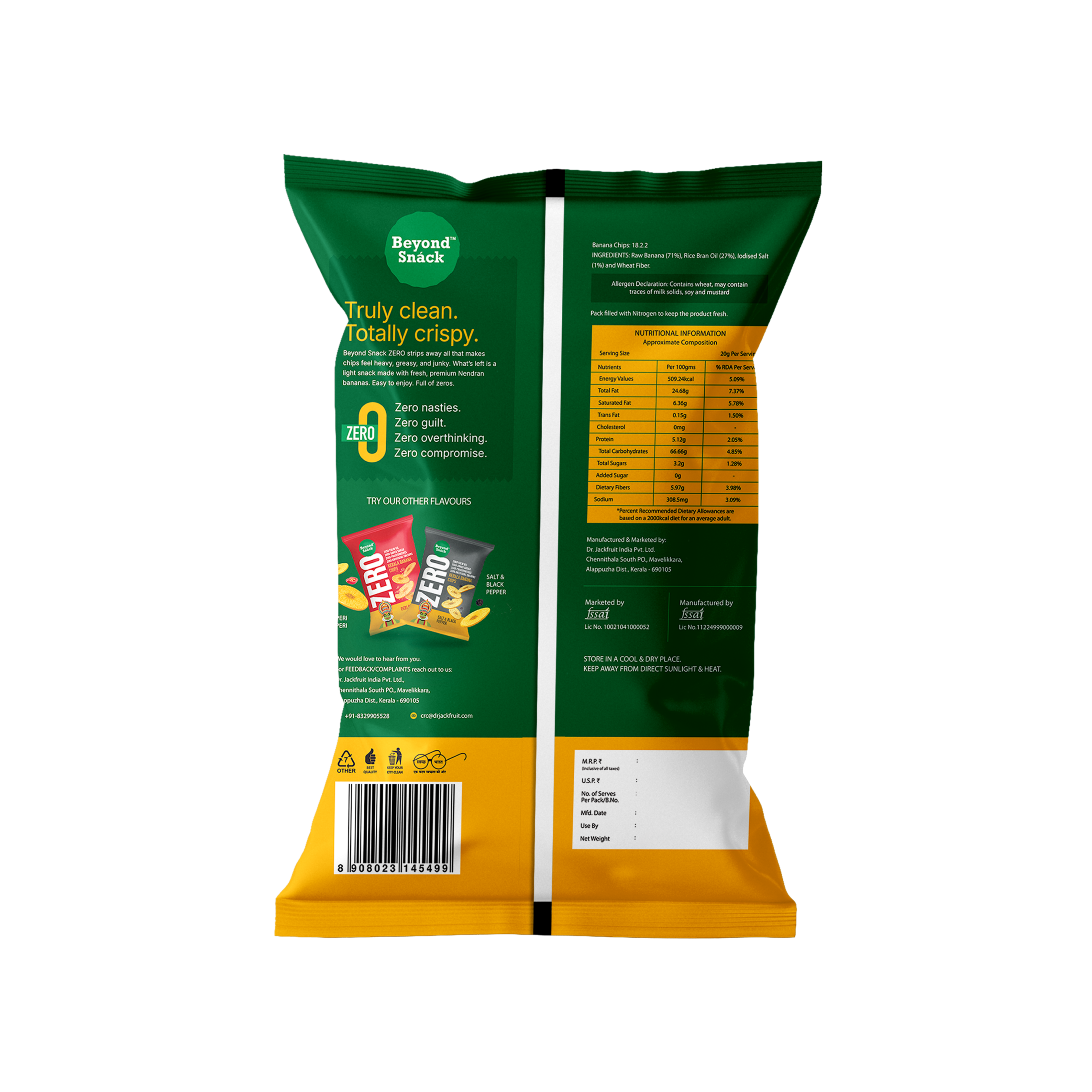 ZERO Kerala Banana Chips - Original Style