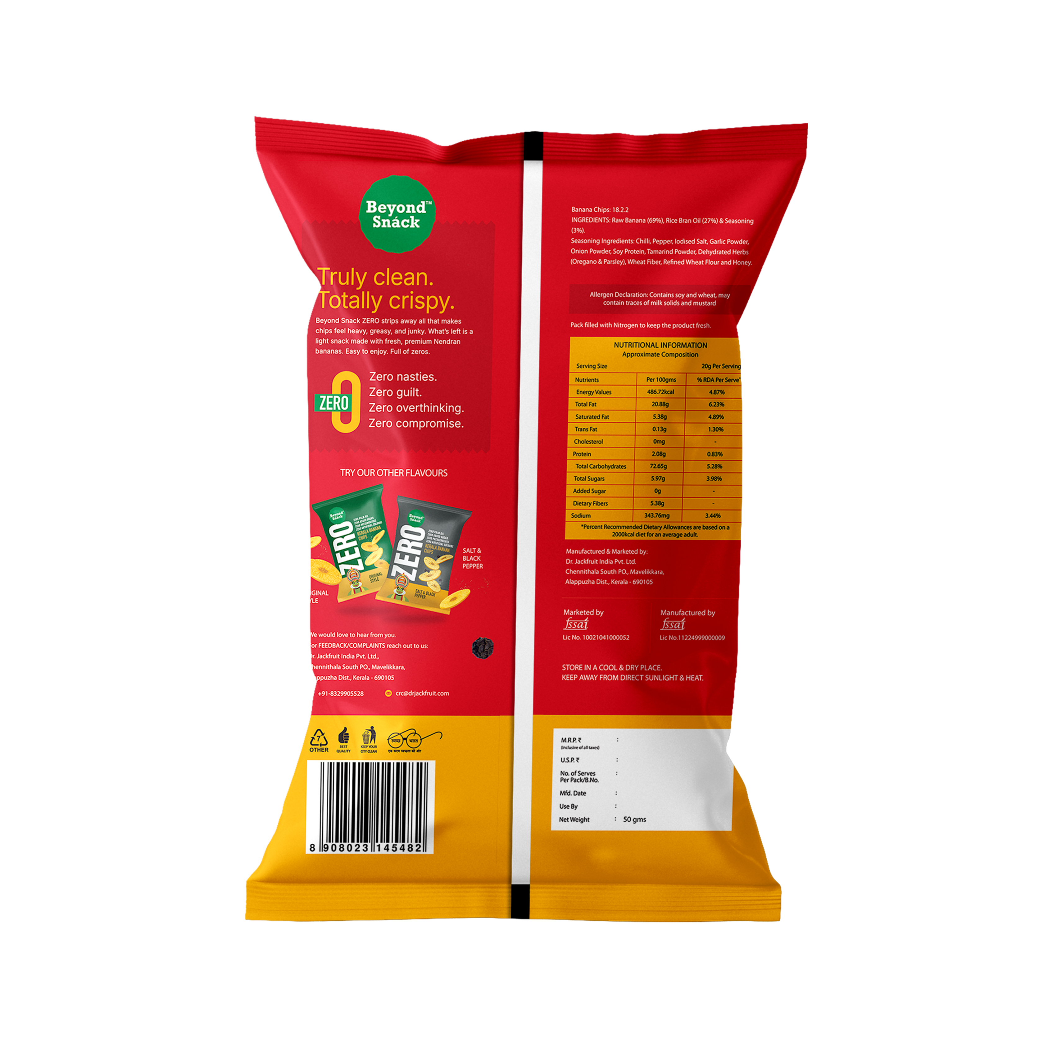 ZERO Kerala Banana Chips - Peri Peri