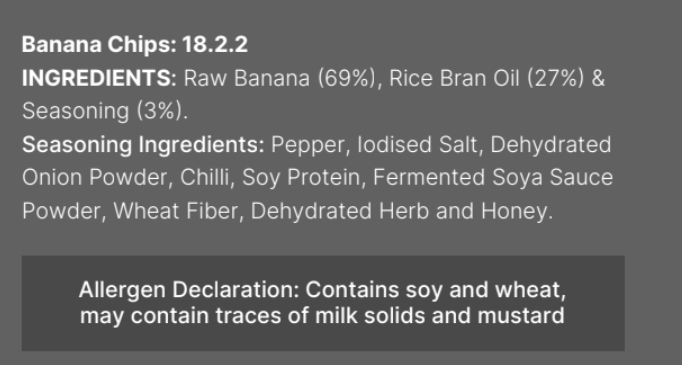 ZERO Kerala Banana Chips - Salt & Black Pepper